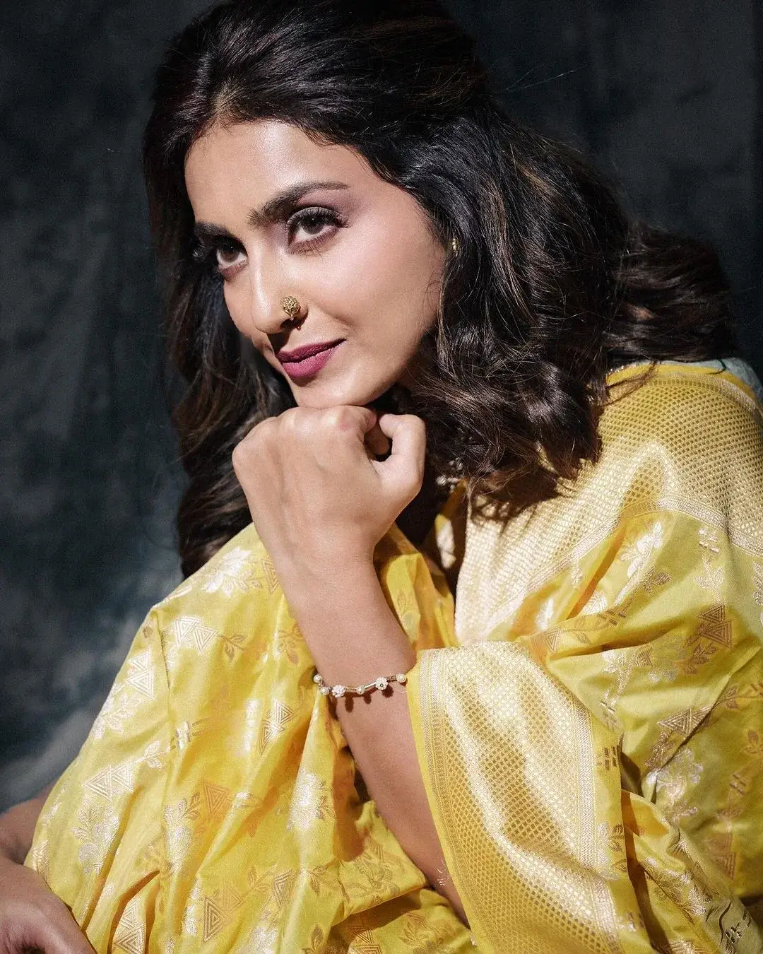 South Indian Actress Avantika Mishra in Yellow Saree